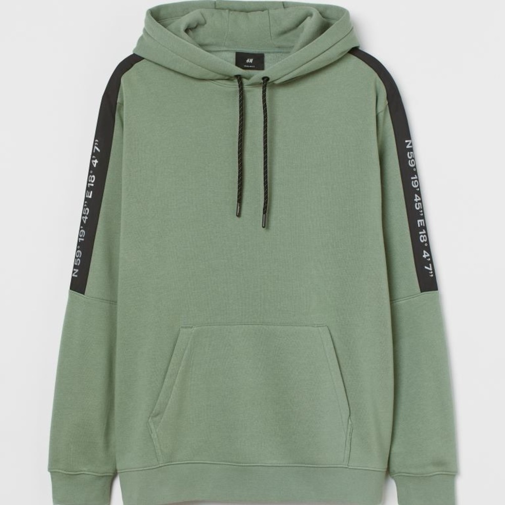 H&M Sleeve-panel Detail Hoodie